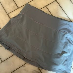lululemon pace rival skirt chambray